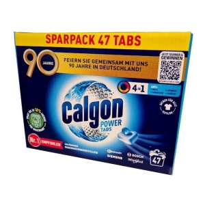 Calgon Power Tabs 4in1 odkamieniacz tabletki zmiękczające wodę 47szt