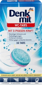 Denkmit Power wc- tabs Kraft tabletki do czyszczenia wc 16szt