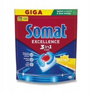 Tabletki do zmywarki SOMAT EXCELLENCE Caps 3in1 Citrus 70 szt
