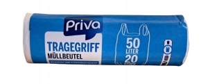 Priva tragegriff worki na śmieci z uszami Super Mocne 50L 20 szt
