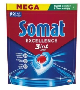Tabletki do zmywarki SOMAT EXCELLENCE Caps 3in1 60 szt